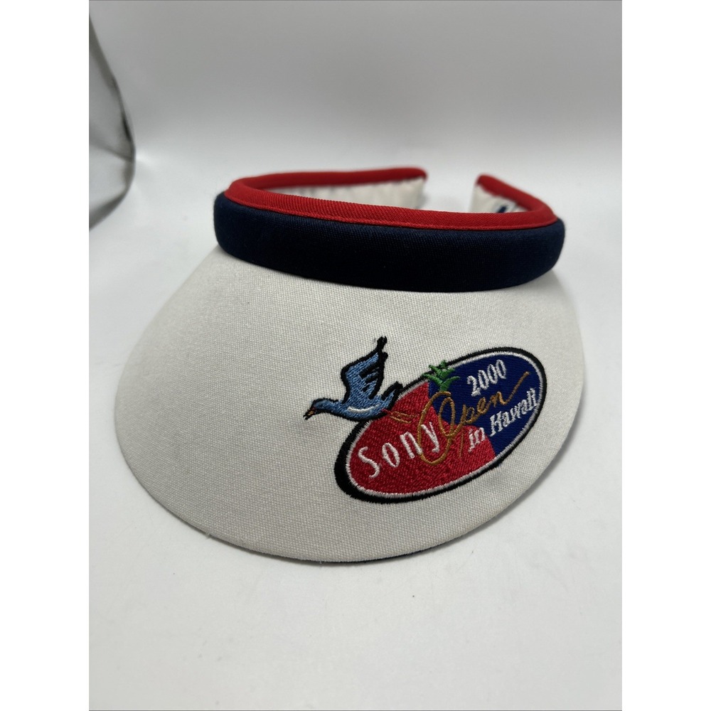 Vintage Sony Open In Hawaii Golf Visor 2000 White